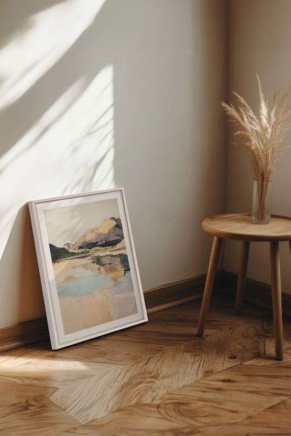 OLEKA CANVAS - WHISPERS OF THE CANYON, Oeuvre sur toile étirée, encadré Blanc