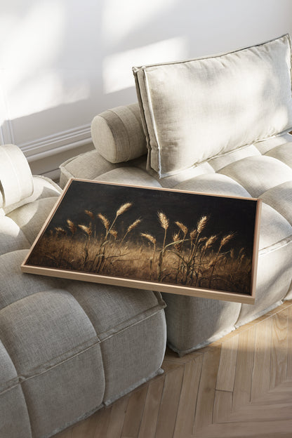 TWILIGHT FIELDS, Oeuvre sur toile étirée, encadré Naturel Clair