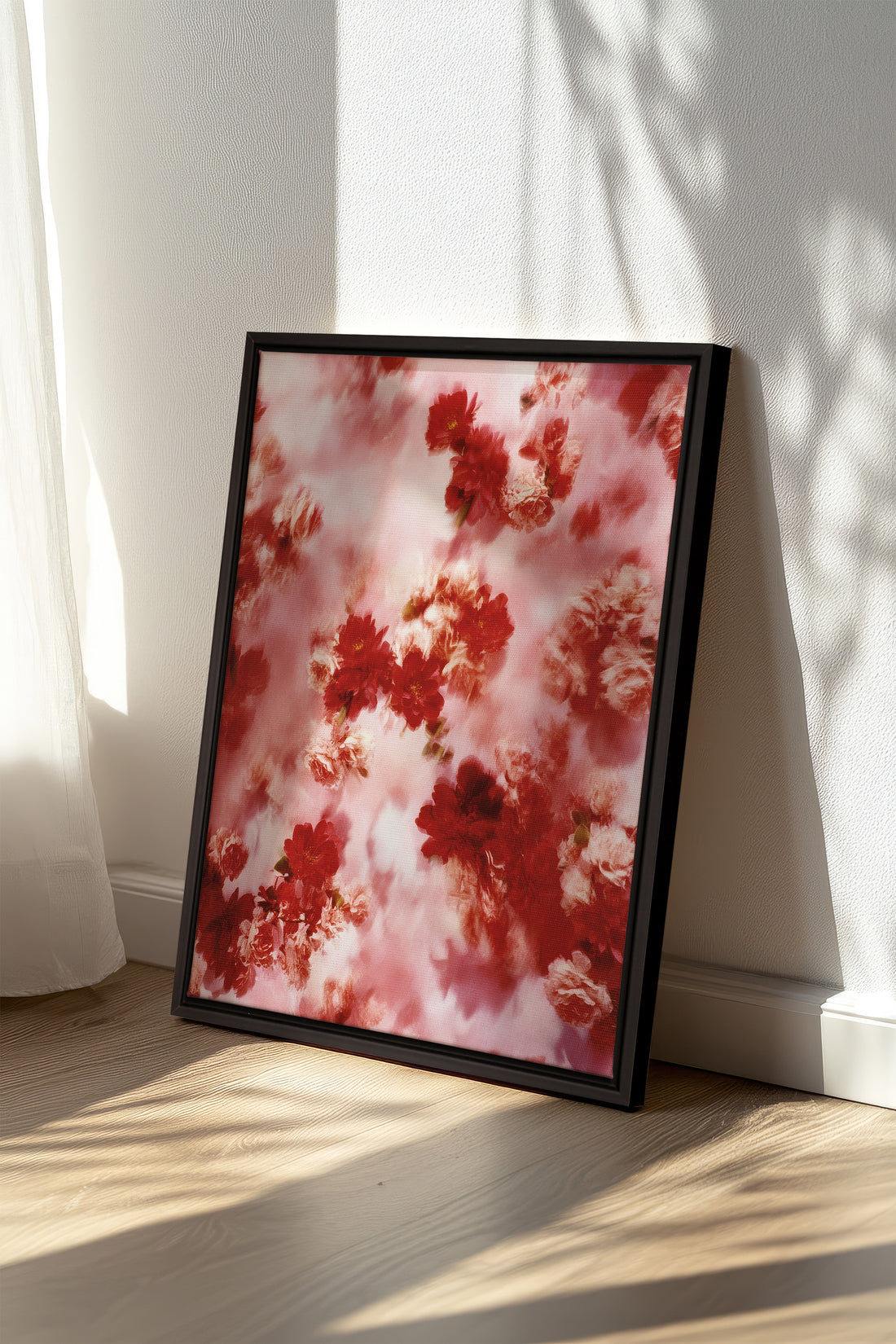 RÊVE ÉCARLATE, Artwork on stretched canvas, framed in black