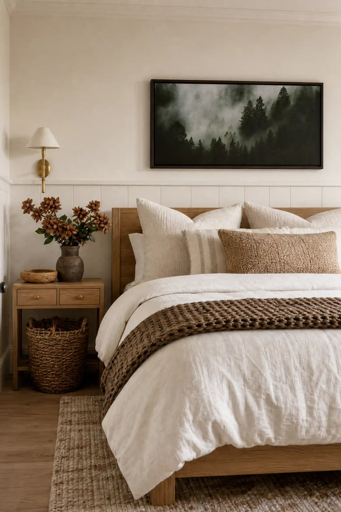 WOODLAND VEIL, Oeuvre sur toile étirée, encadré Noir