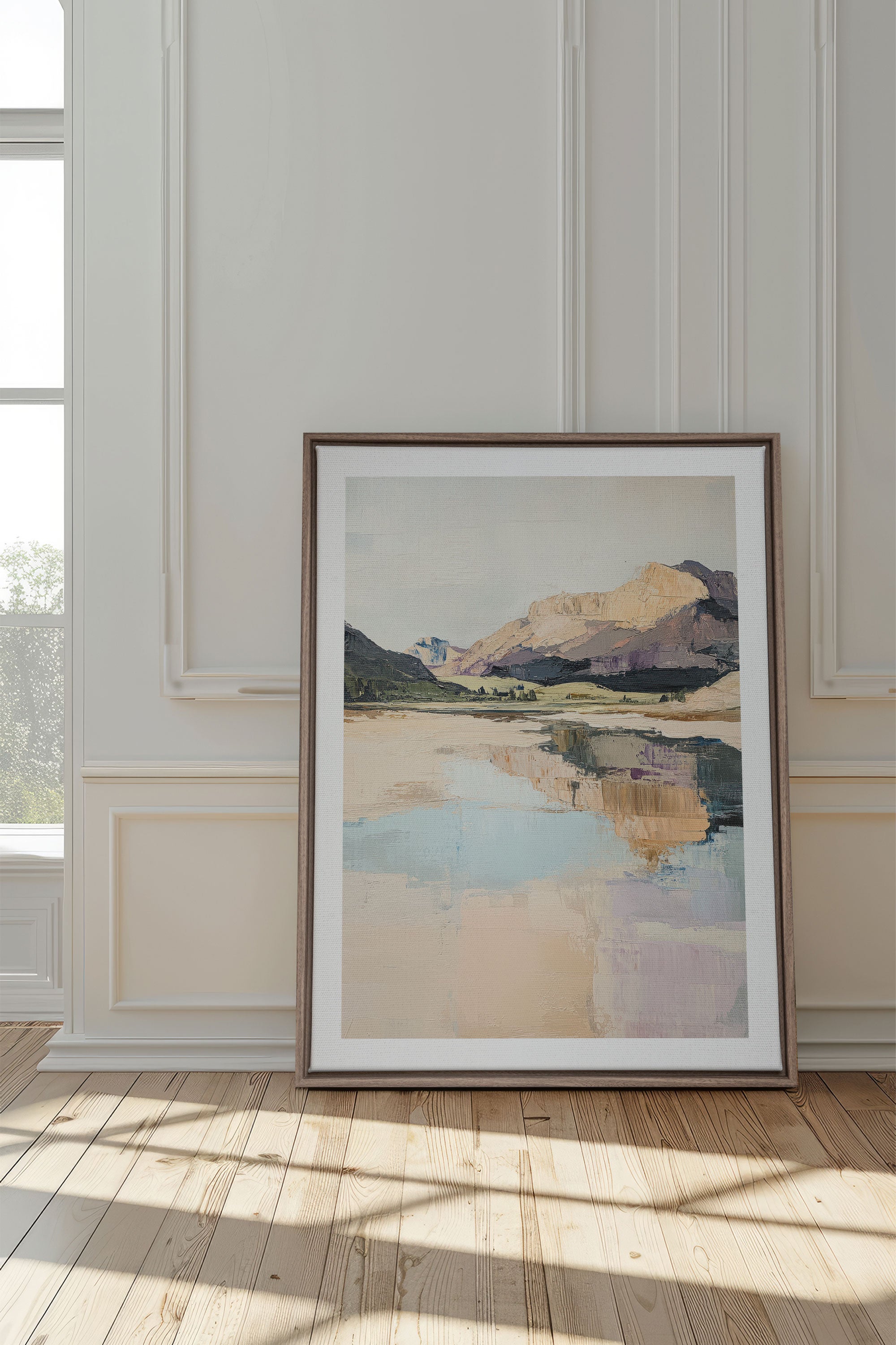 OLEKA CANVAS - WHISPERS OF THE CANYON, Oeuvre sur toile étirée, encadré Brun Chêne