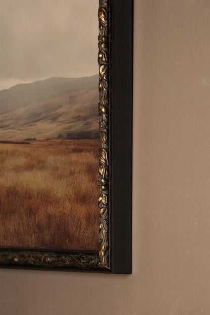 RÊVE DE TERRE, Oeuvre sur toile rigide, encadré Vintage Bronze