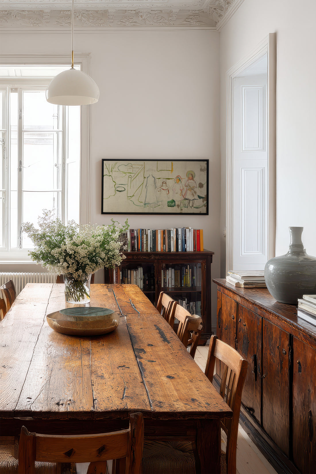 LES ABSENTES, Oeuvre sur toile étirée, encadré Noir