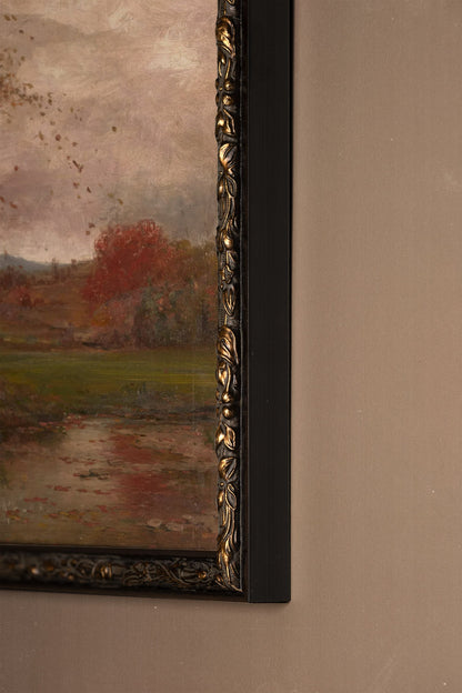 BRISE DES BOIS, Oeuvre sur toile rigide, encadré Vintage Bronze