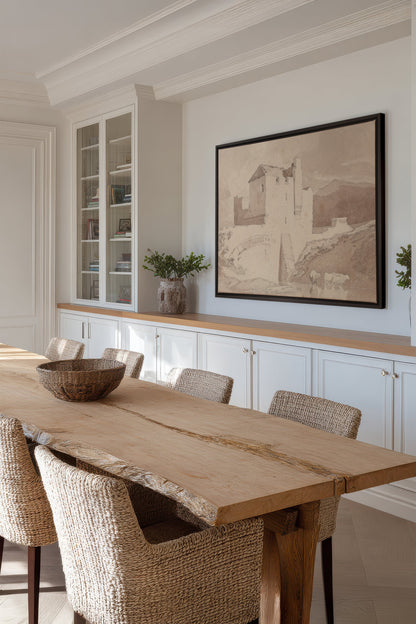 OLEKA CANVAS - STONE AND STREAM, Oeuvre sur toile étirée, encadré Noir