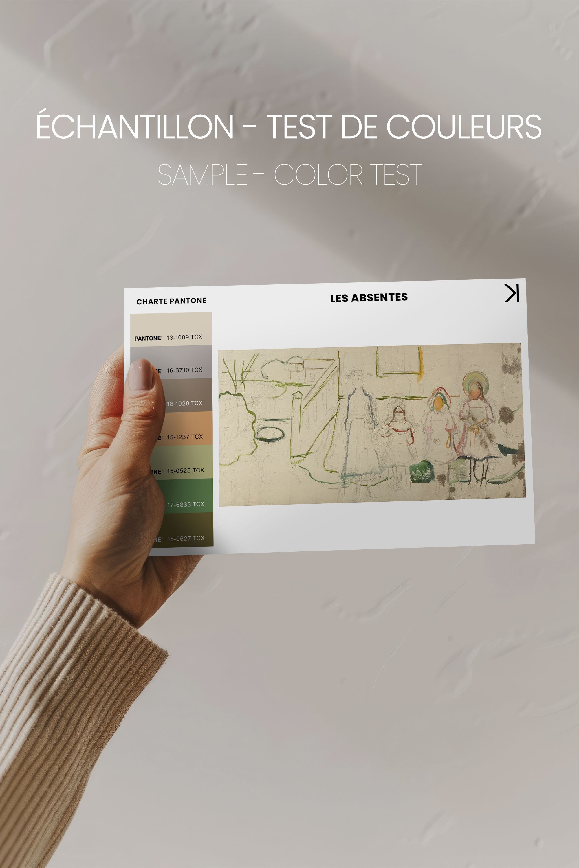 THE ABSENT, Artwork on stretched canvas, framed in Natural Light