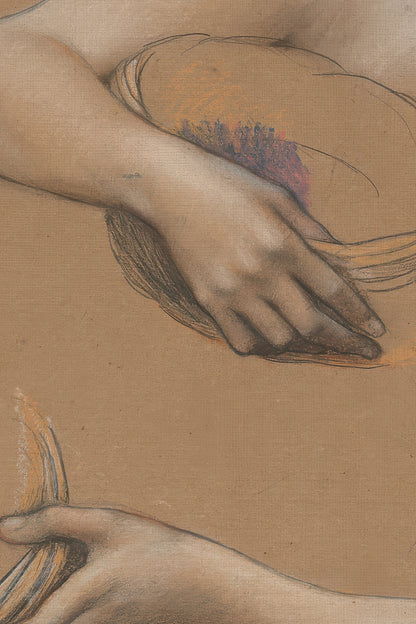 CLASSICAL SKETCH, Oeuvre sur toile étirée, encadré Vintage Or