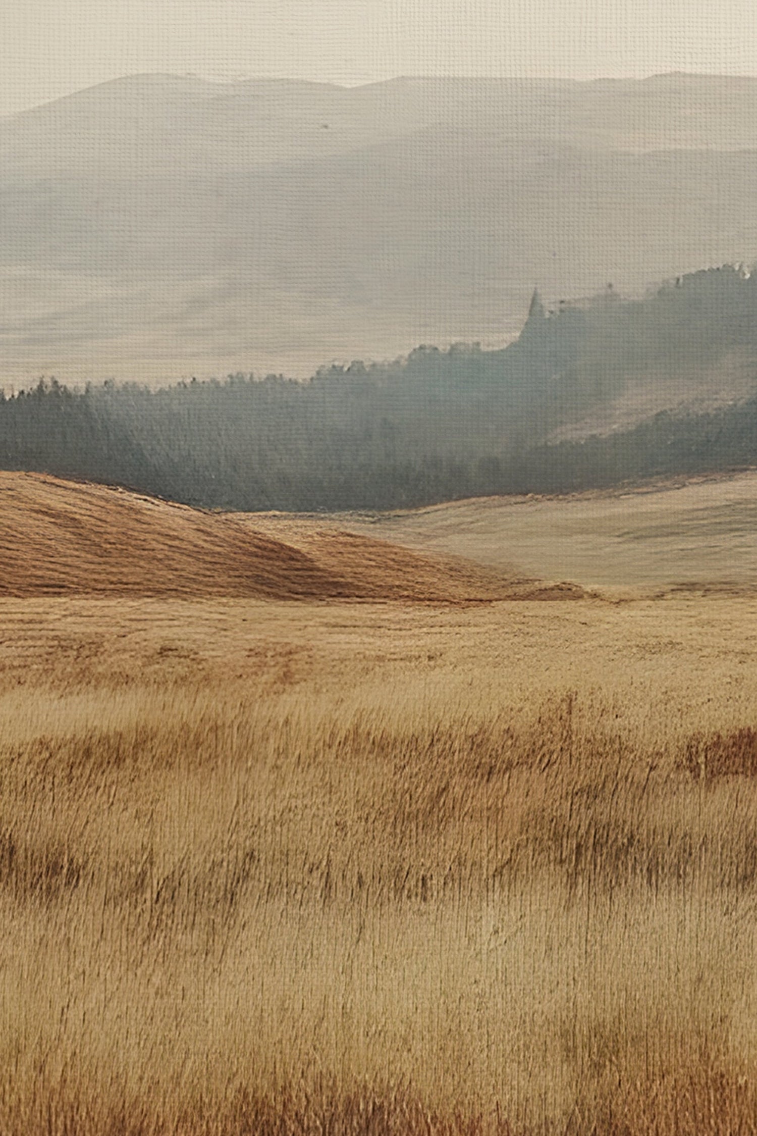 RÊVE DE TERRE, Oeuvre sur toile rigide, encadré Vintage Bronze