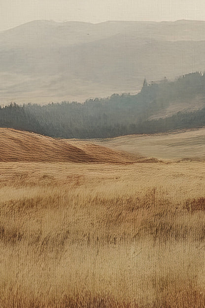 RÊVE DE TERRE, Oeuvre sur toile rigide, encadré Vintage Bronze