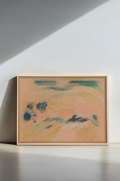 SKETCH OF LIGHT, Oeuvre sur toile étirée, encadré Naturel Clair