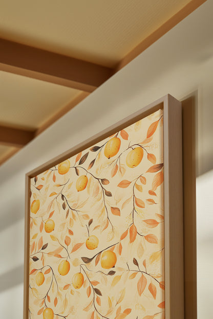 WILLIAM MORRIS II, Artwork on stretched canvas, framed Natural Light