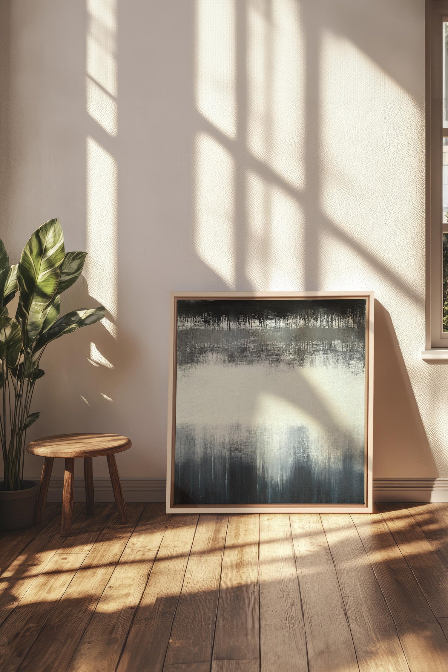 OLEKA CANVAS - FADING LIGHT, Oeuvre sur toile étirée, encadré Naturel Clair