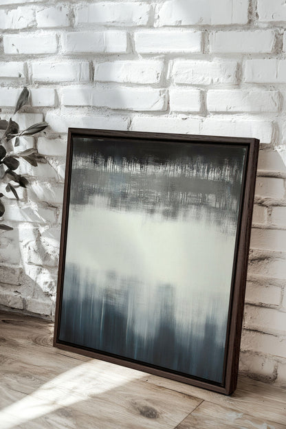 OLEKA CANVAS - FADING LIGHT, Oeuvre sur toile étirée, encadré Brun Noyer