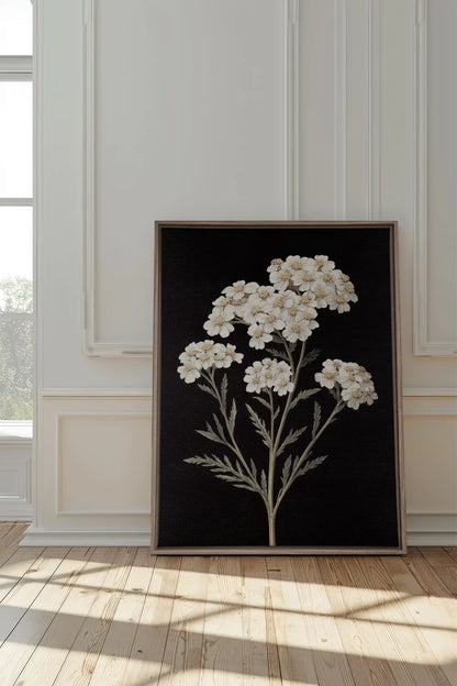 NATURAL GRACE, Work on stretched canvas, framed Oak Brown