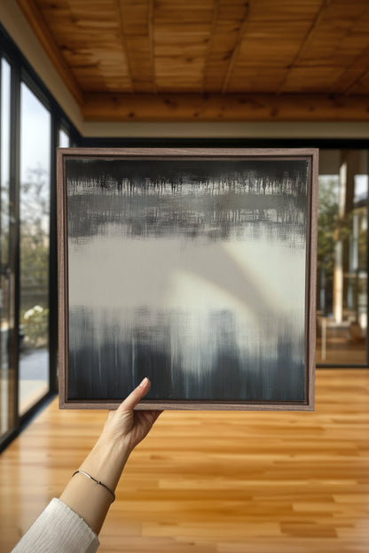 OLEKA CANVAS - FADING LIGHT, Oeuvre sur toile étirée, encadré Brun Chêne