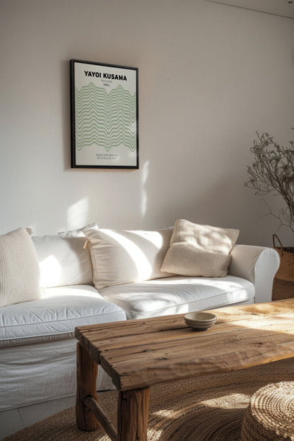 OLEKA CANVAS - YAYOI I, Oeuvre sur toile étirée, encadré Noir