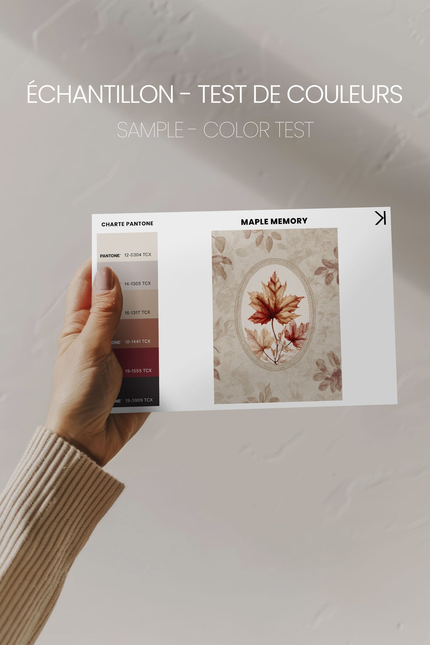 MAPLE MEMORY, Artwork on stretched canvas, framed Natural Light