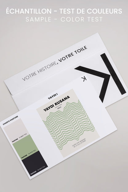 OLEKA CANVAS - YAYOI I, Oeuvre sur toile étirée, encadré Naturel Clair