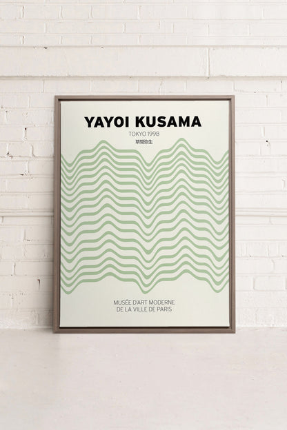 OLEKA CANVAS - YAYOI I, Oeuvre sur toile étirée, encadré Brun Chêne