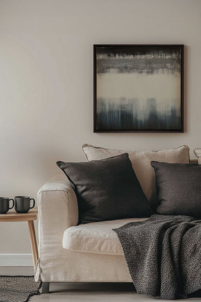 OLEKA CANVAS - FADING LIGHT, Oeuvre sur toile étirée, encadré Noir