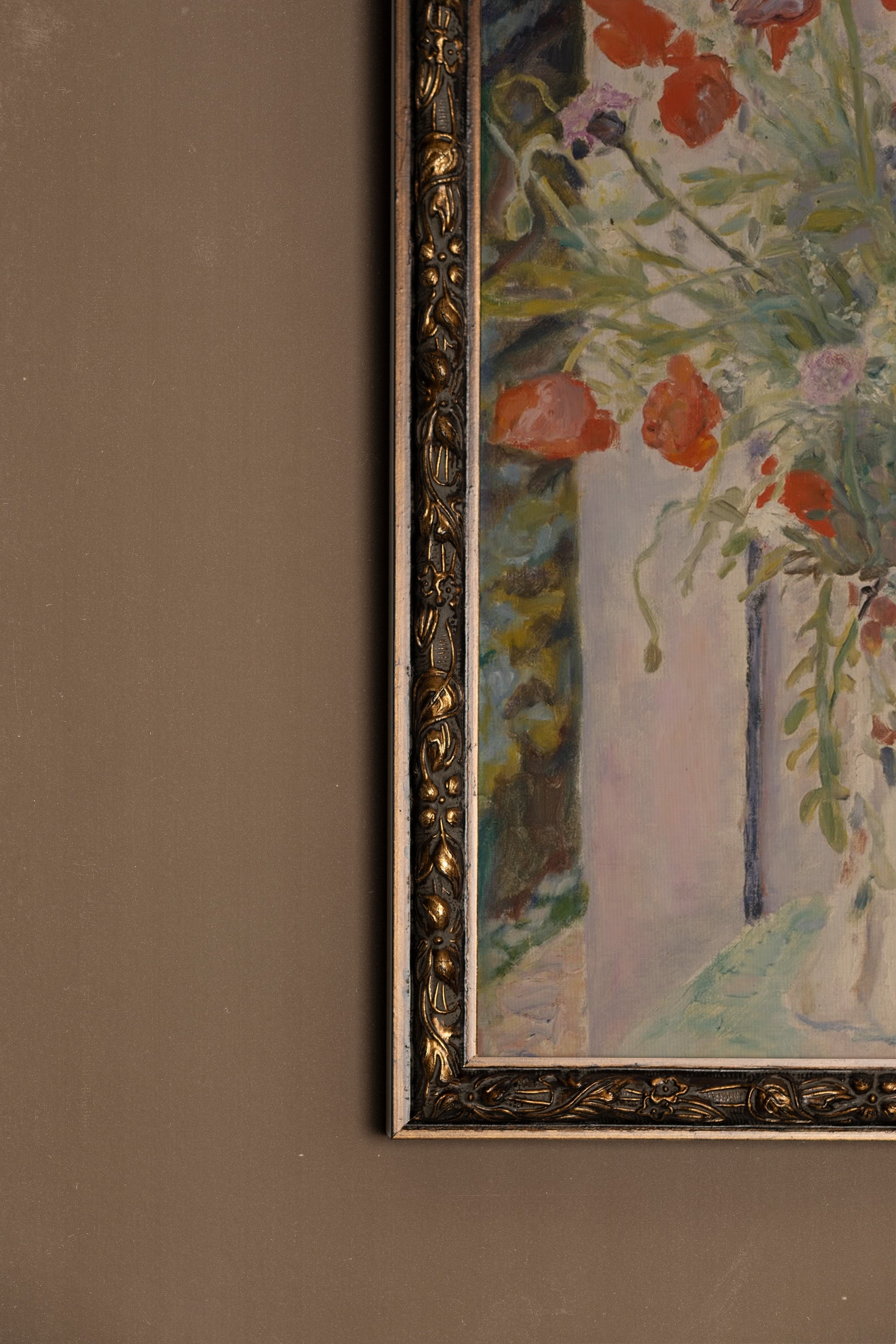 ÉCLATS DE PRINTEMPS, Oeuvre sur toile rigide, encadré Vintage Bronze