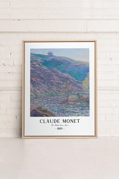 OLEKA CANVAS - THE PETITE CREUSE RIVER, Oeuvre sur toile étirée, encadré Naturel Clair