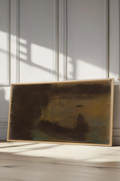 LUEUR DE CENDRE, Oeuvre sur toile étirée, encadré Naturel Clair