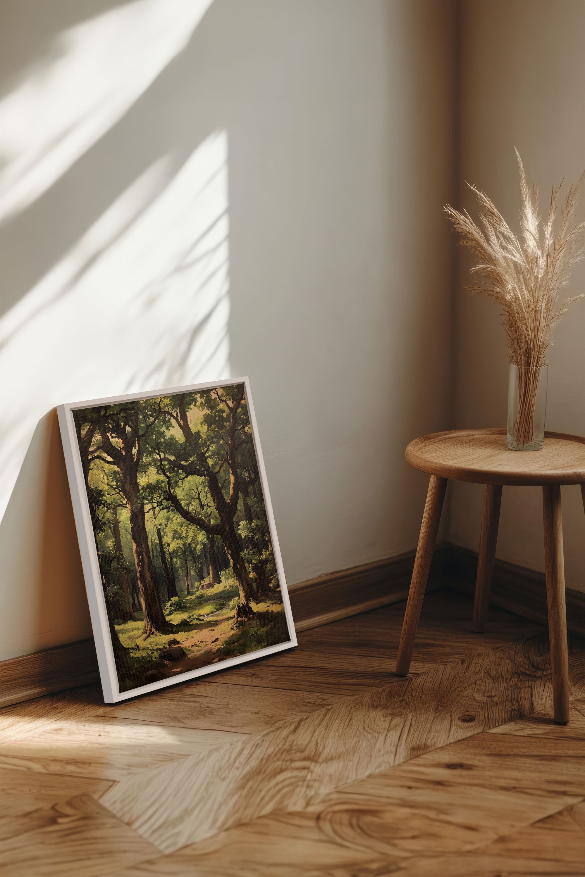 OLEKA CANVAS - MYSTIC TRAILS, Oeuvre sur toile étirée, encadré Blanc