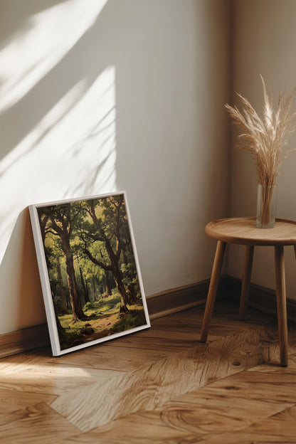 OLEKA CANVAS - MYSTIC TRAILS, Oeuvre sur toile étirée, encadré Blanc