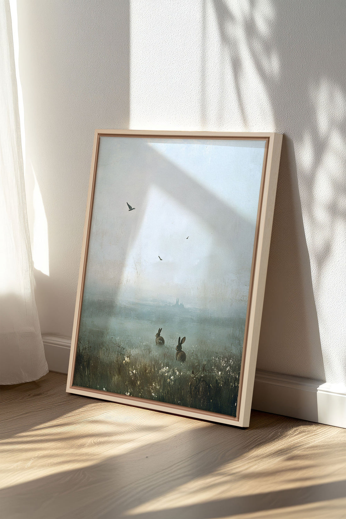 OLEKA CANVAS - ÉVEIL ENCHANTÉ, Oeuvre sur toile étirée, encadré Naturel Clair