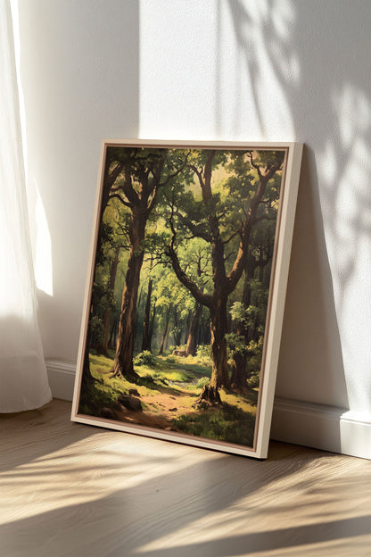 OLEKA CANVAS - MYSTIC TRAILS, Oeuvre sur toile étirée, encadré Naturel Clair