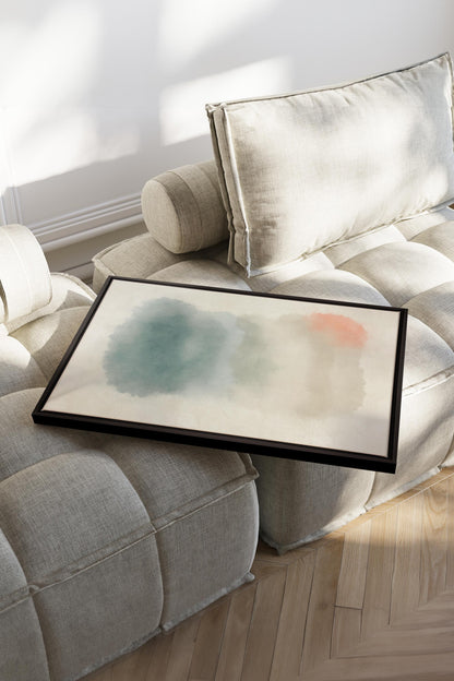 OLEKA CANVAS - AURORA SHADES, Oeuvre sur toile étirée, encadré Noir