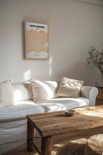 OLEKA CANVAS - YAYOI II, Oeuvre sur toile étirée, encadré Naturel Clair