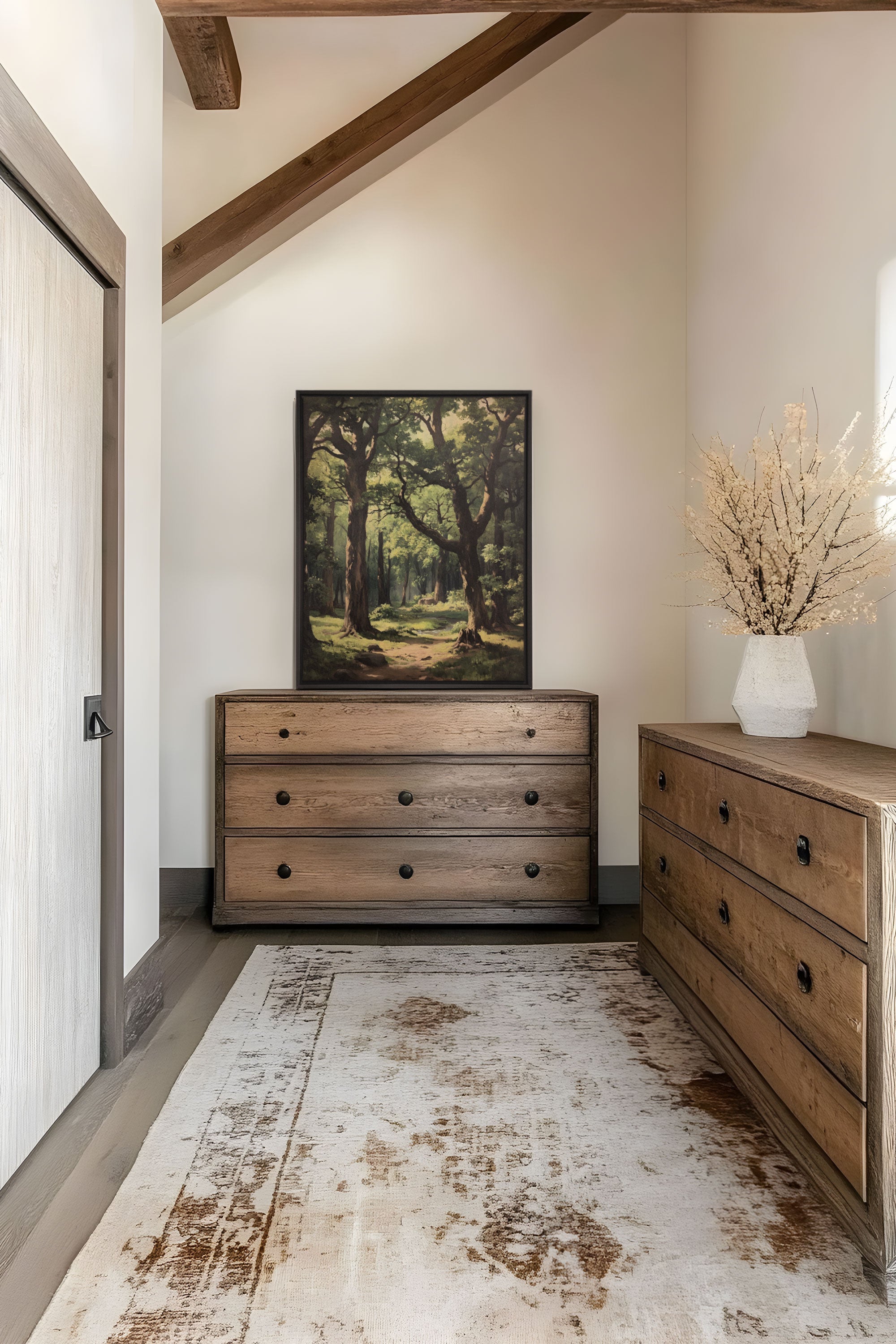 OLEKA CANVAS - MYSTIC TRAILS, Oeuvre sur toile étirée, encadré Noir