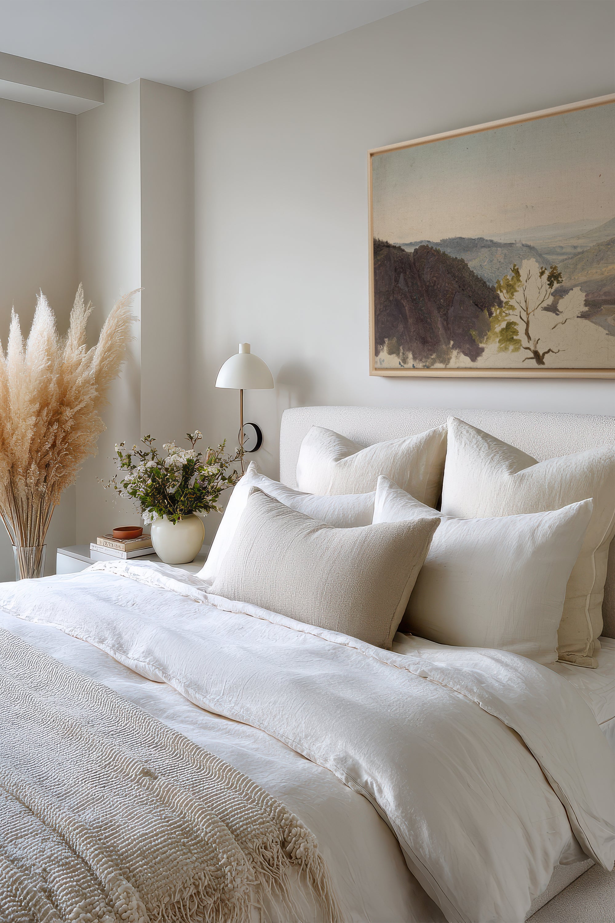 EMERGING VALLEY, Artwork on stretched canvas, framed Natural Light