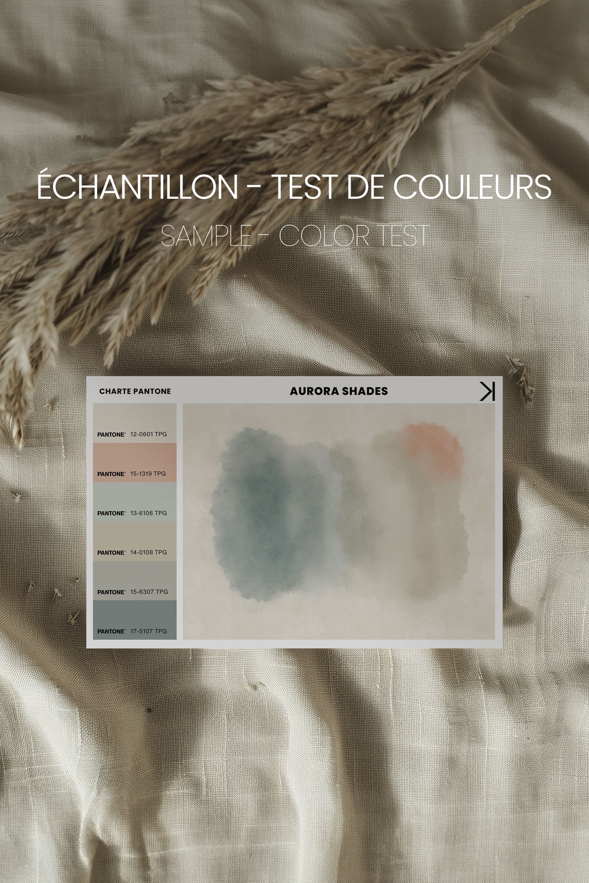 OLEKA CANVAS - AURORA SHADES, Oeuvre sur toile étirée, encadré Noir