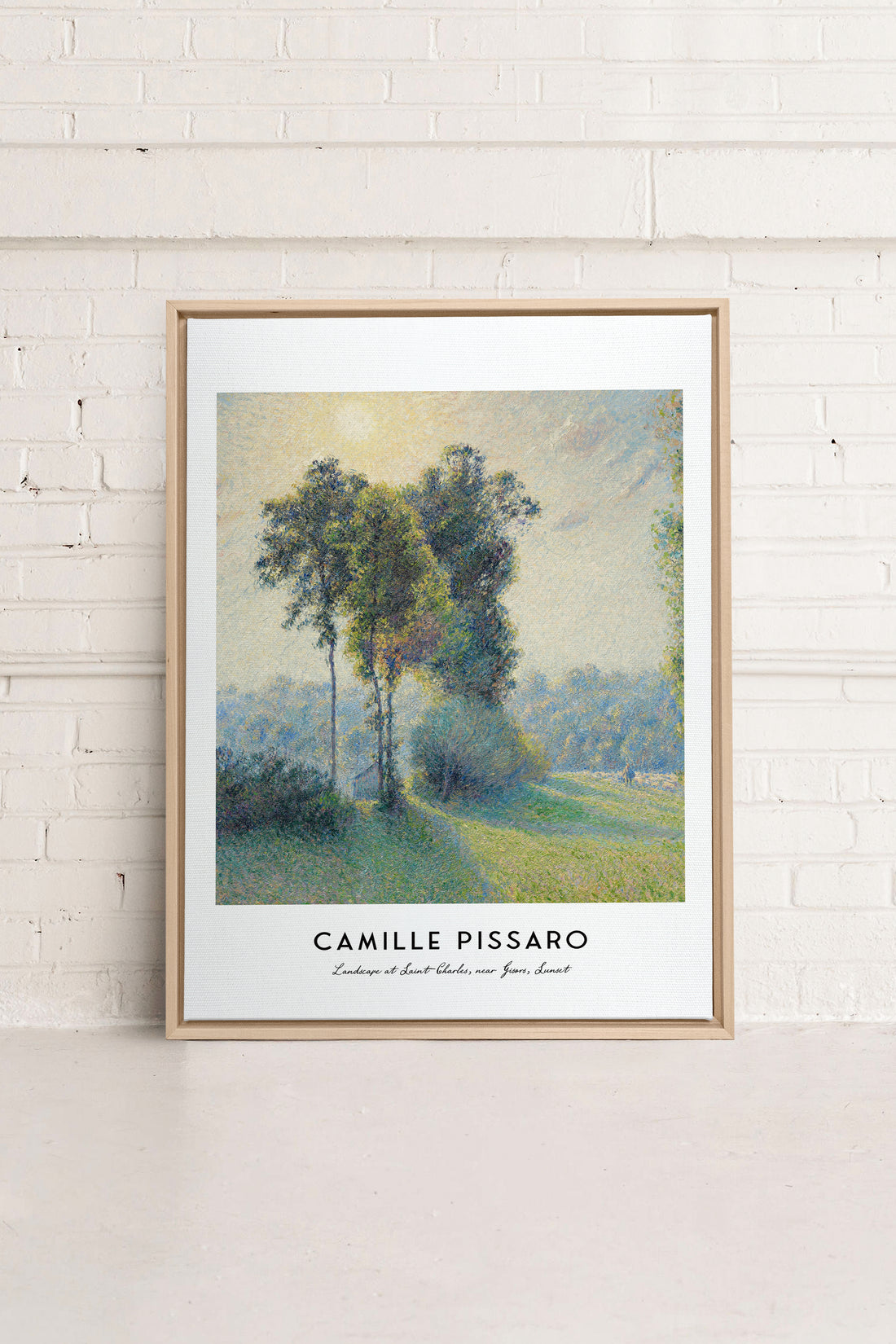 SAINT-CHARLES, Oeuvre sur toile étirée, encadré Naturel Clair