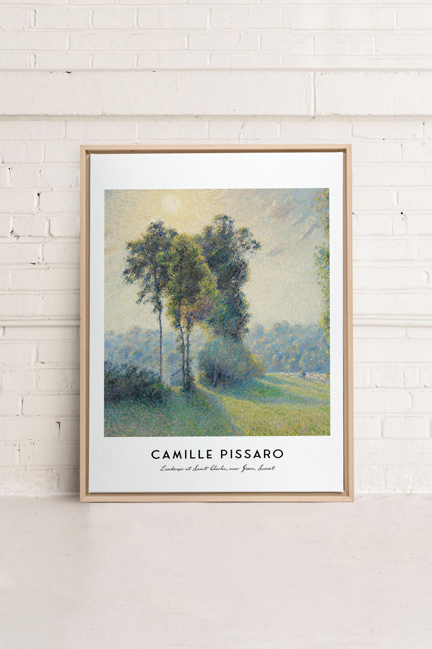 SAINT-CHARLES, Artwork on stretched canvas, framed Natural Light