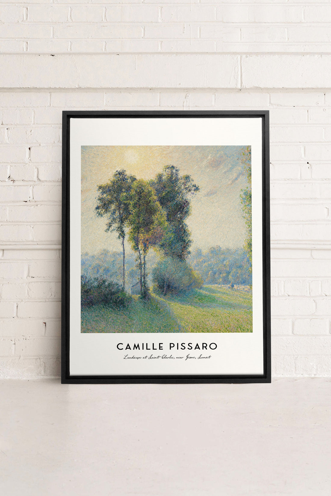 OLEKA CANVAS - SAINT-CHARLES, Oeuvre sur toile étirée, encadré Noir