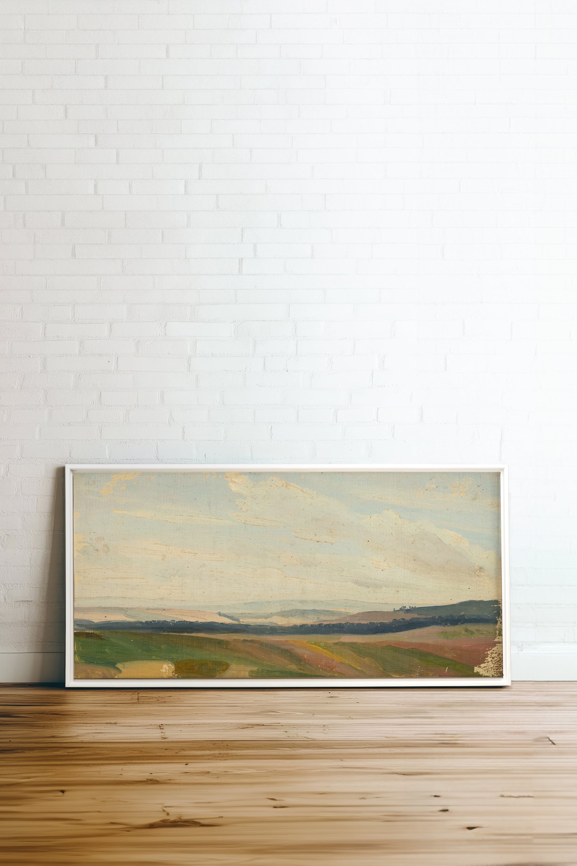 OLEKA CANVAS - DREAMLIGHT, Oeuvre sur toile étirée, encadré Blanc