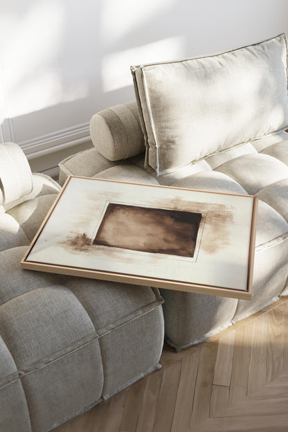 OLEKA CANVAS - WINDOW TO THE PAST, Oeuvre sur toile étirée, encadré Naturel Clair