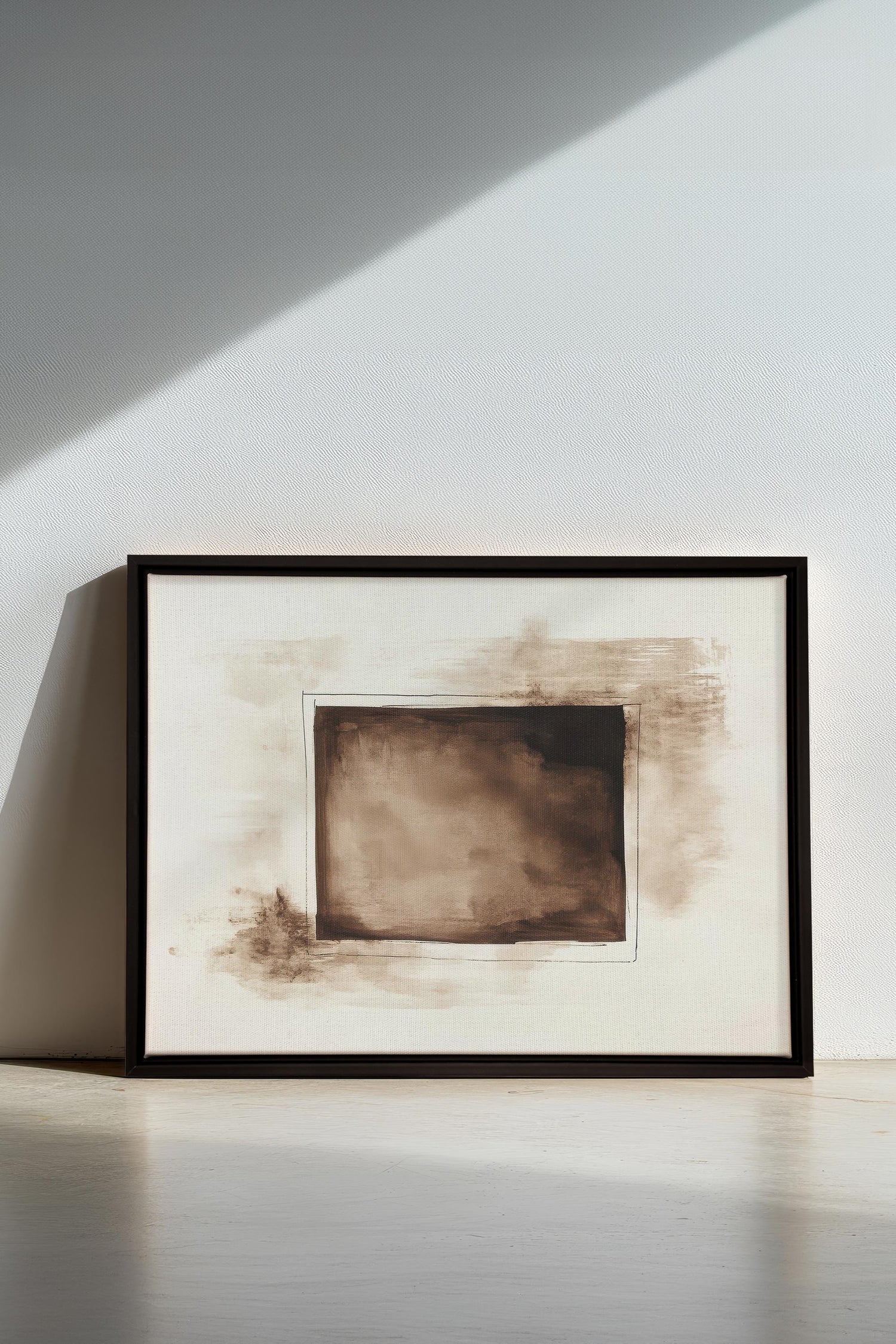 OLEKA CANVAS - WINDOW TO THE PAST, Oeuvre sur toile étirée, encadré Noir