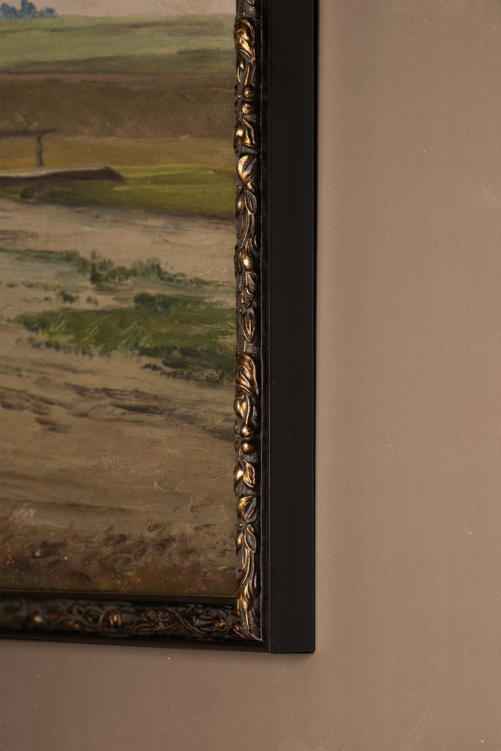 DOUCEUR DE PRINTEMPS, Artwork on rigid canvas, framed in Vintage Bronze