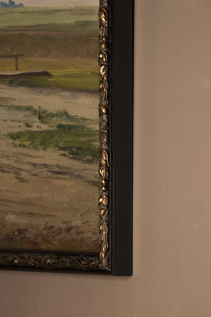 DOUCEUR DE PRINTEMPS, Artwork on rigid canvas, framed in Vintage Bronze