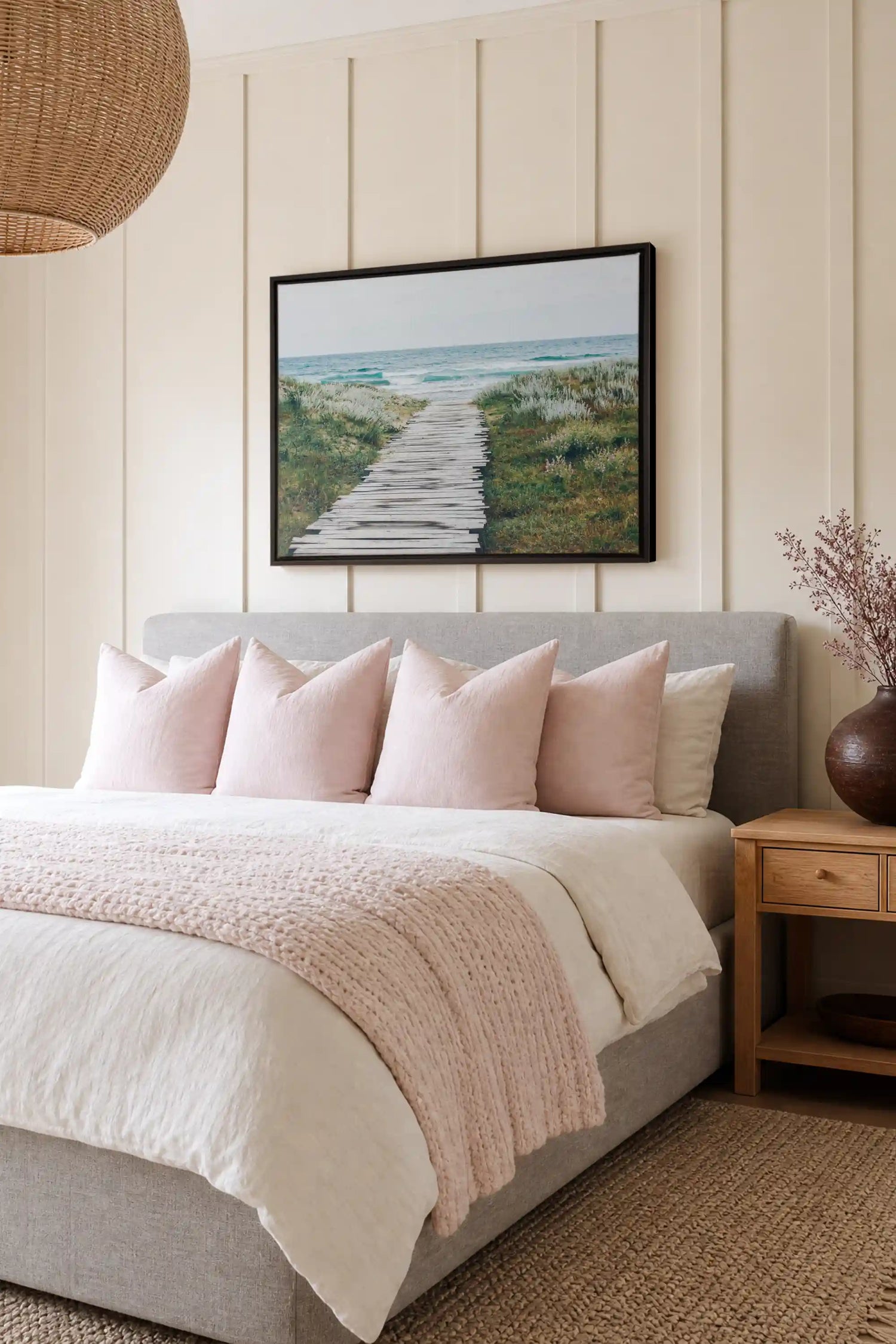 SALT AIR, Work on stretched canvas, framed Black