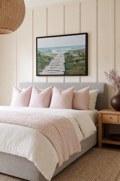 SALT AIR, Work on stretched canvas, framed Black