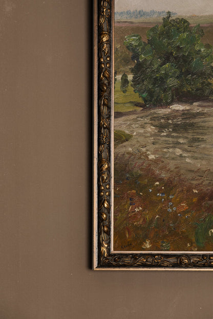 DOUCEUR DE PRINTEMPS, Artwork on rigid canvas, framed in Vintage Bronze