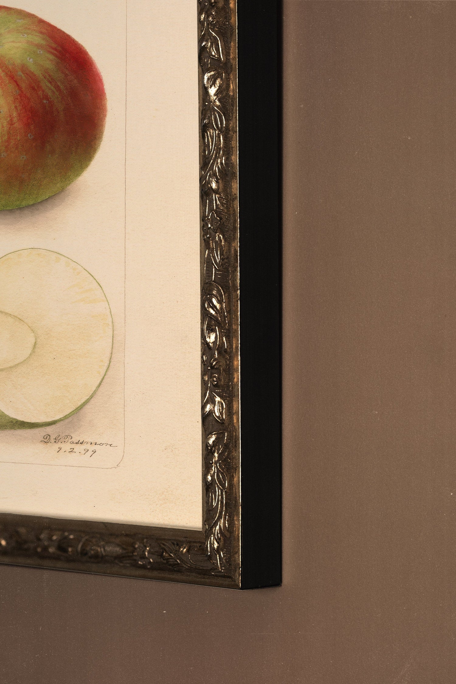 SAVEUR DU PASSÉ, Artwork on rigid canvas, framed in Vintage Bronze