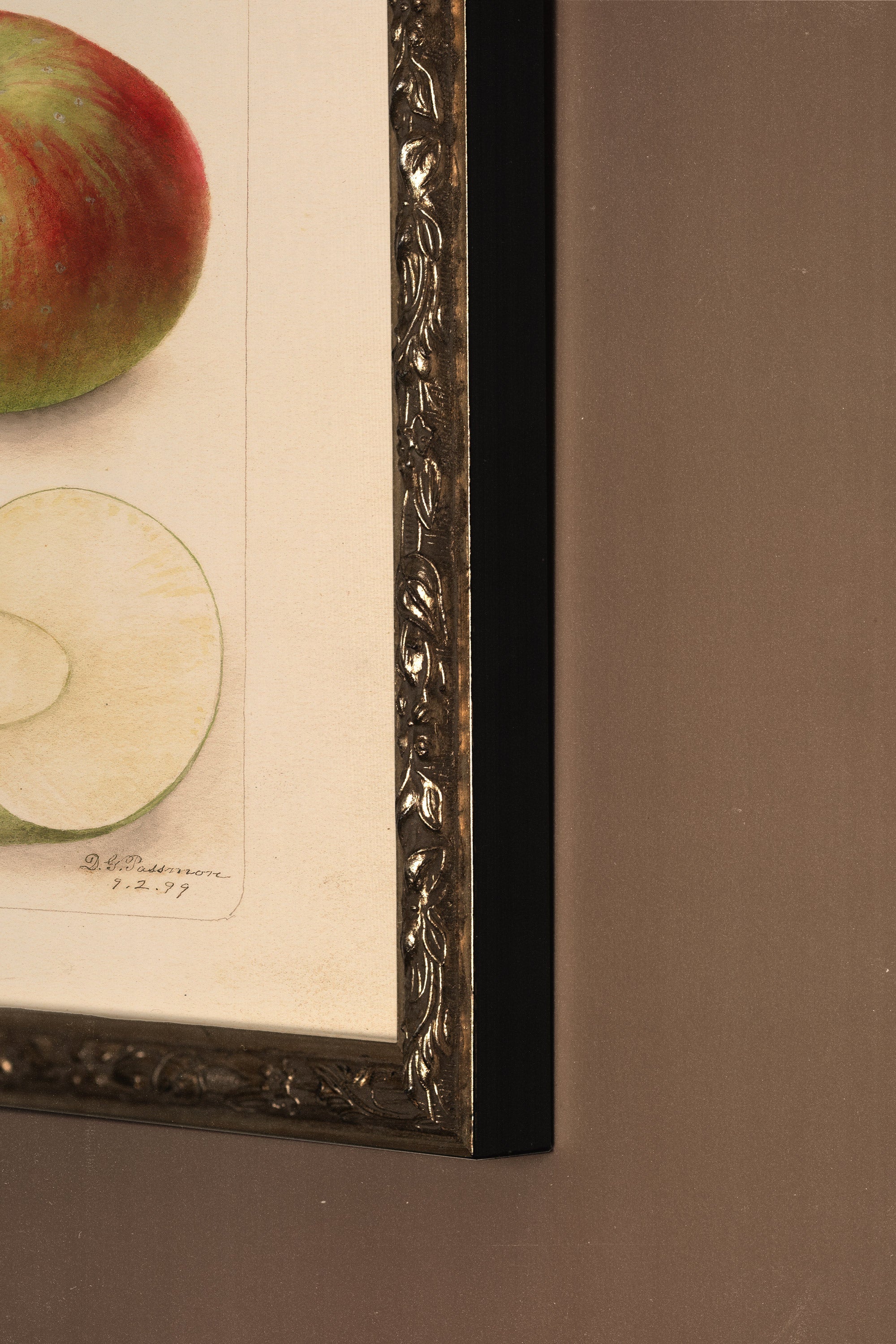 SAVEUR DU PASSÉ, Artwork on rigid canvas, framed in Vintage Bronze