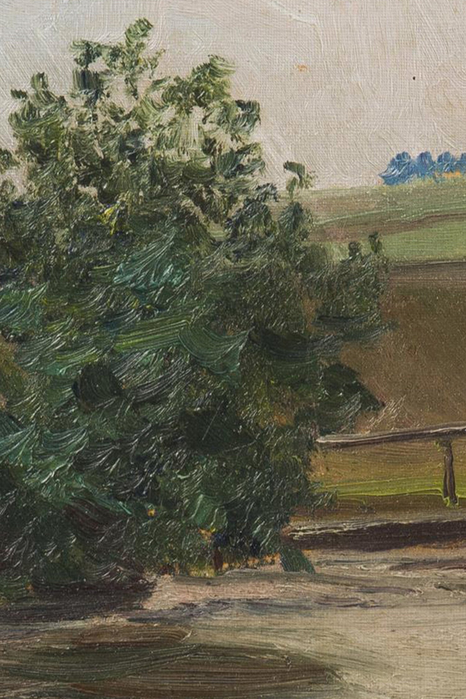 DOUCEUR DE PRINTEMPS, Artwork on rigid canvas, framed in Vintage Bronze